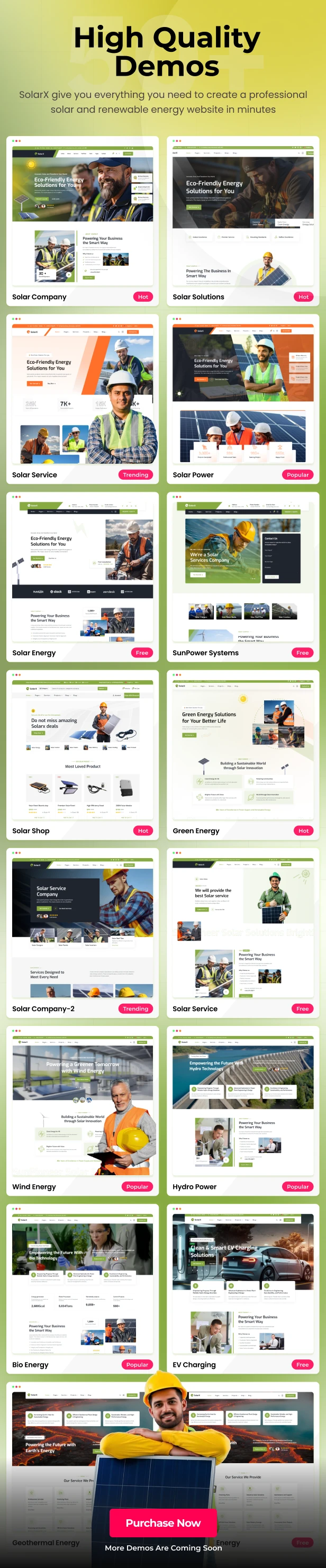 SolarX | Ecology & Solar Energy HTML Template